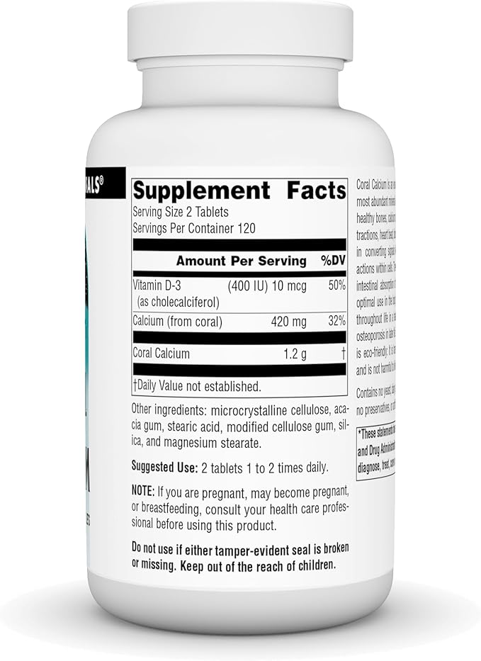 Source Naturals Coral Calcium 600mg 240 Tablets