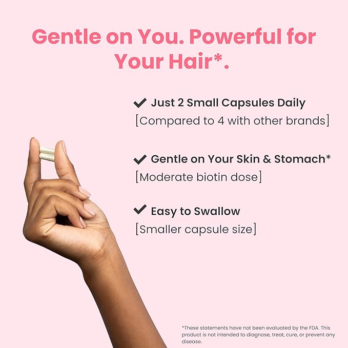 Hair Growth Vitamins for Women &amp Men for Faster Hair Growth Vegan 60 Capsules - 11 Ingredients &amp 5000mcg Biotin for Thicker Fuller Stronger Locks + Skin &amp Nail Health - Naturenetics Hair