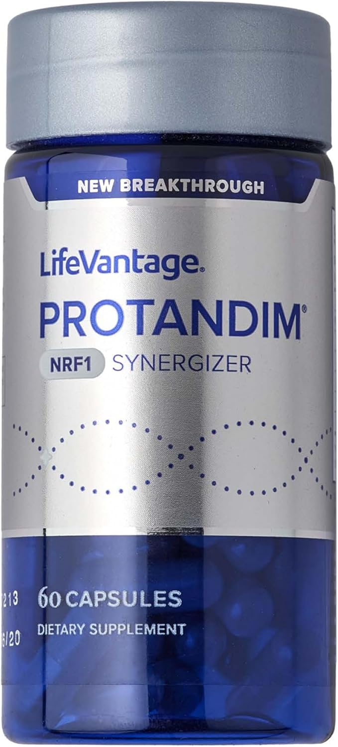 LifeVantage Protandim NRF1 Synergizer NRF1 Activator for Cellular Health Function ATP Production Mitochondrial Supplements for Energy Vitality &amp Aging Support 60 Capsules