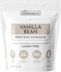 JUST INGREDIENTS Vanilla Bean Protein Powder – 30-Serving Blend with 100% Grass-Fed Whey &amp Organic Plant Proteins – Real Vanilla Bean &amp Cinnamon – Supports Muscle Recovery Energy*