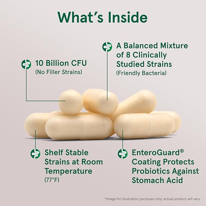 Jarrow Formulas Probiotics Bundle with Fem-Dophilus 1 Billion CFU and Jarro-Dophilus EPS 10 Billion CFU 180 Veggie Capsules