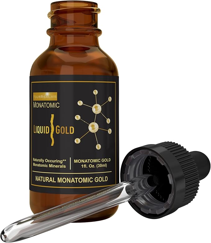 Ormus Monoatomic Gold Rich in Pure M-State Minerals &amp White Powder Gold - Pure 24k Gold -Trace Mineral Solution 1 oz