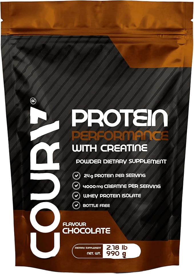 COURA Protein Performance Powder with Creatine High-Performance Muscle Support Gluten-Free Supplement for Athletes 990g