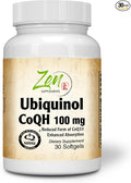 Zen Supplements Ubiquinol Coq H 100mg - 30-Softgel