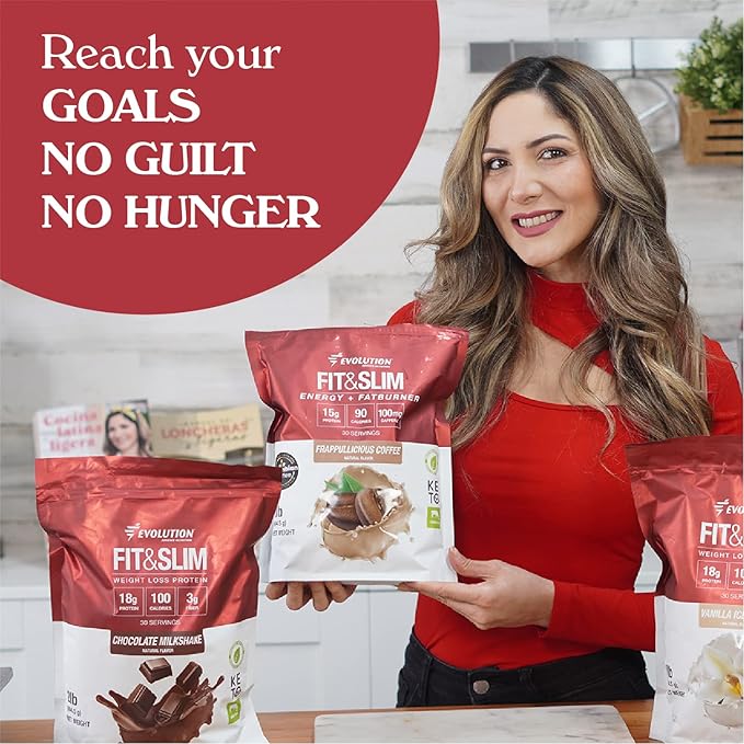 Evolution Advance Nutrition Fit &amp Slim Blend – Grass-Fed Whey Protein Powder for Easy Digestion Keto-Approved Non-GMO Stevia Sweetened Natural Flavor – 2 Pounds (Frappullicious Coffee)