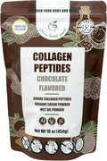 Cherie Sweet Heart's Collagen Peptide Powder 1 lb Pure Hydrolyzed Gluten Free Keto and Paleo Friendly Grass Fed Non GMO Chocolate
