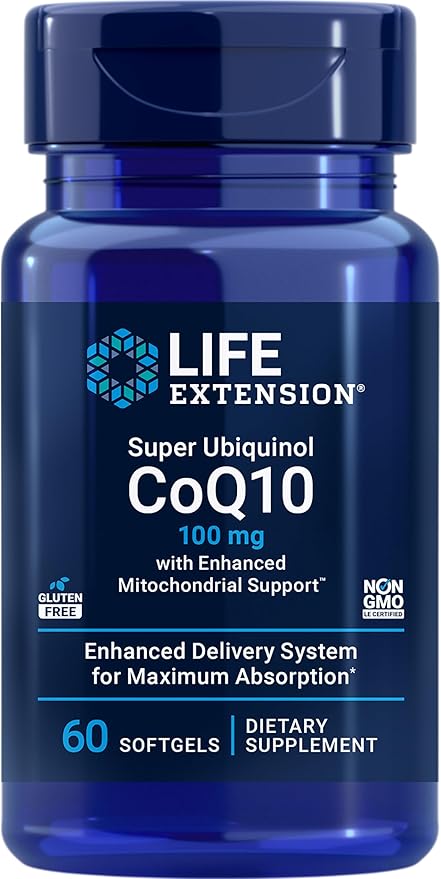 Life Extension Super Ubiquinol CoQ10 with Enhanced Mitochondrial Support ubiquinol CoQ10 shilajit &amp Ultra Prostate Formula Saw Palmetto for Men pygeum stinging Nettle Root lycopene
