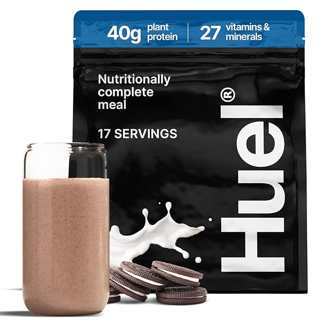 Huel Black Edition | Cookies and Cream 40g Vegan Protein Powder | Nutritionally Complete Meal Replacement | 27 Vitamins and Minerals Gluten Free | 17 Servings