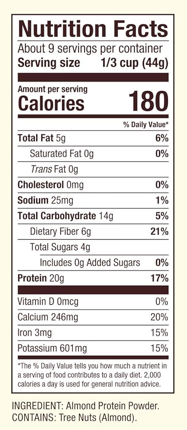 Bob's Red Mill Almond Protein Powder 14oz (Pack of 4) - Non GMO Vegan Paleo Friendly Keto Friendly Kosher