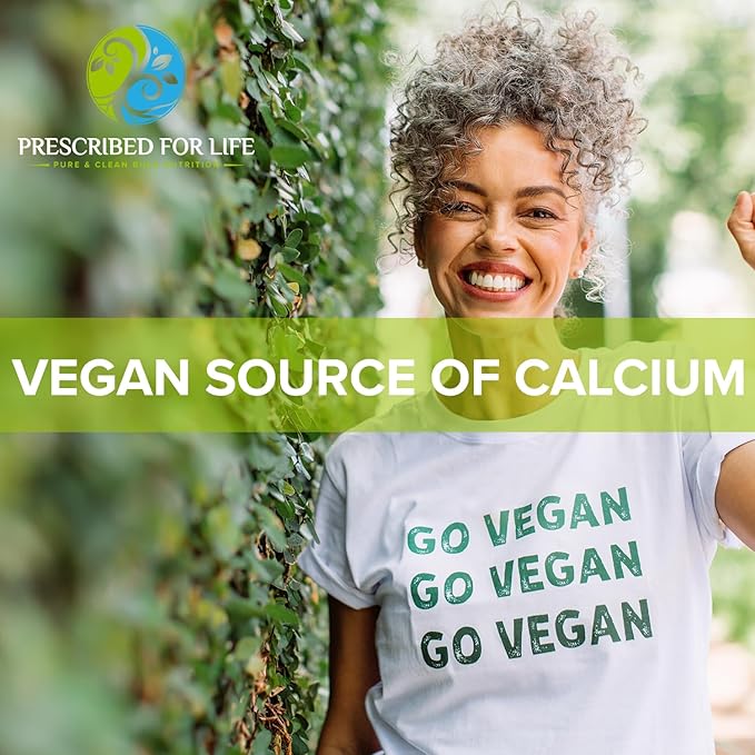 Prescribed for Life Calcium Citrate Malate Pure Vegan Calcium Powder Easy Absorption Formula Non GMO Filler &amp Additive Free (25kg)