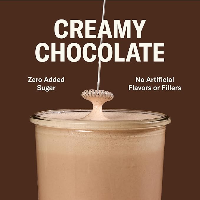 Ballerina Farm Grass Fed Whey Protein Powder Creamy Chocolate + Strawberry Crème 24g Protein with Collagen Peptides Bovine Colostrum Hemp Hearts &amp Prebiotic Fiber No Added Sugar 40 Serving T