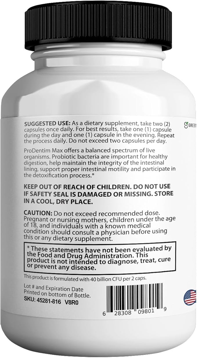 Ultra Healthy Teeth Max Probiotic Supplement 40 Billion CFU 60 Capsules Advanced Oral Health (1)