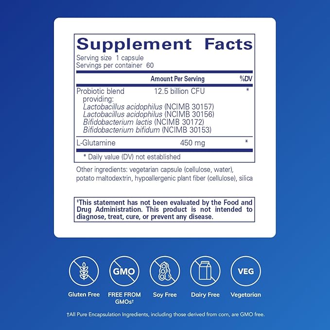 Pure Encapsulations PureBi•Ome G.I. | Hypoallergenic Multi Strain Probiotic Blend for G.I. Comfort and Health | 60 Capsules
