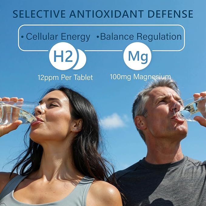 Raw Probiotics for Women &amp Men (100 Billion CFU 35 Strains) + Molecular Hydrogen (H2) Tablets with Magnesium (12 PPM) for Daily Digestive Immune &amp Cellular Support