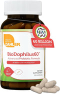 Zahler Biodophilus 60 Billion Live Cultures Per Serving Supports Digestive HealthCertified Kosher 30 Capsules
