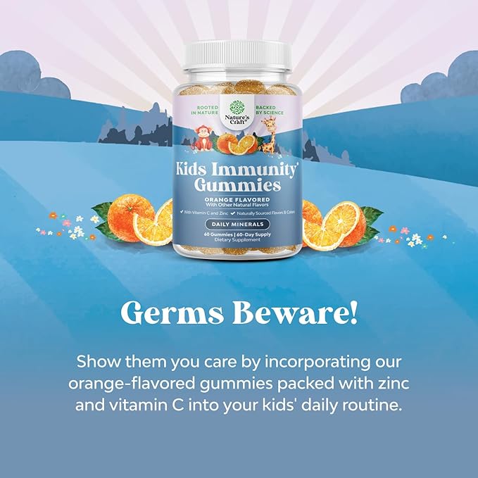 Bundle of Omega DHA Gummies for Kids - Fatty Acids Omega 3 6 9 with Vitamin C for Brain Immunity &amp Vision and Kids Immunity Support Gummies - Delicious Vitamin C with Zinc &amp Echinacea Immune