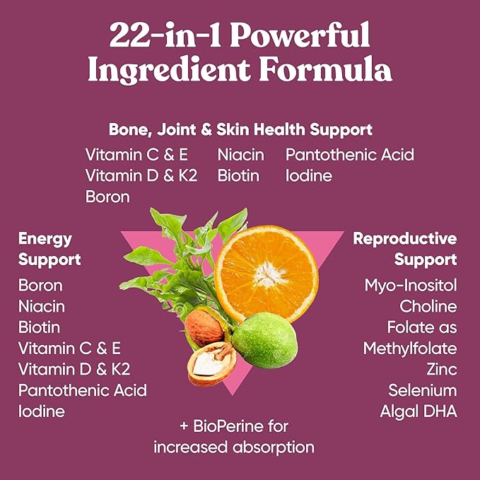 Eu Natural Next Gen Multivitamin Bundle for Him &amp Her- Optimized Daily Support for Energy Heart Bone Hair &amp Skin Health and More