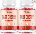 3300mg Tart Cherry Gummies for Uric Acid Cleanse Sleep Gout Joint &amp Kidney Support – Tart Cherry Extract with Celery Seed Melatonin Vitamin C – Detox &amp Antioxidant – Mixed Berry Flavor 1