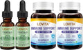 LOVITA Dual Defense Bundle - 2 Propolis Liquid &amp 2 Immune 8-in-1 Bottles High Potency Bioflavonoids with Elderberry &amp Zinc Complex (4 Pc)