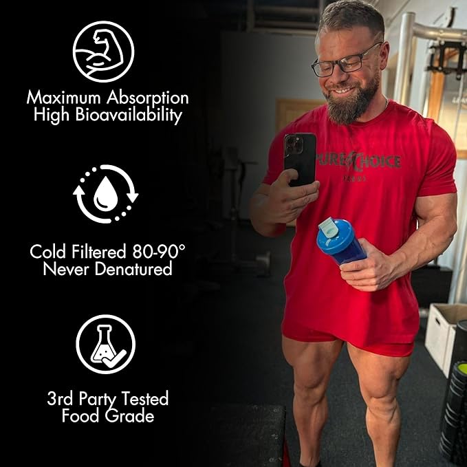 Pure Choice Chocolate Whey Protein Isolate Powder 28g Protein Undenatured Whey 3 Ingredients No Fillers Or Artificial Sweeteners (Chocolate 2 lb)
