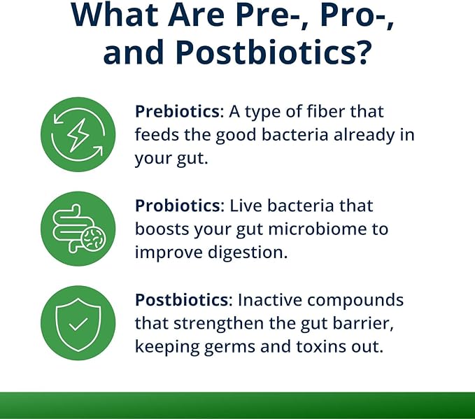 Metagenics UltraFlora Triplebiotic - Prebiotic Probiotic &amp Postbiotic Blend with Akkermansia for Gut Health* - Supports Digestive Balance Microbiome &amp Immune Function* - Shelf-Stable - 30 Ca