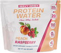 Clear Protein Protein Water Peach Raspberry 20 Servings 20G Protein100% Grass Fed Whey Protein Isolate 90 Calories Fitness Drink Supplement Nutrition