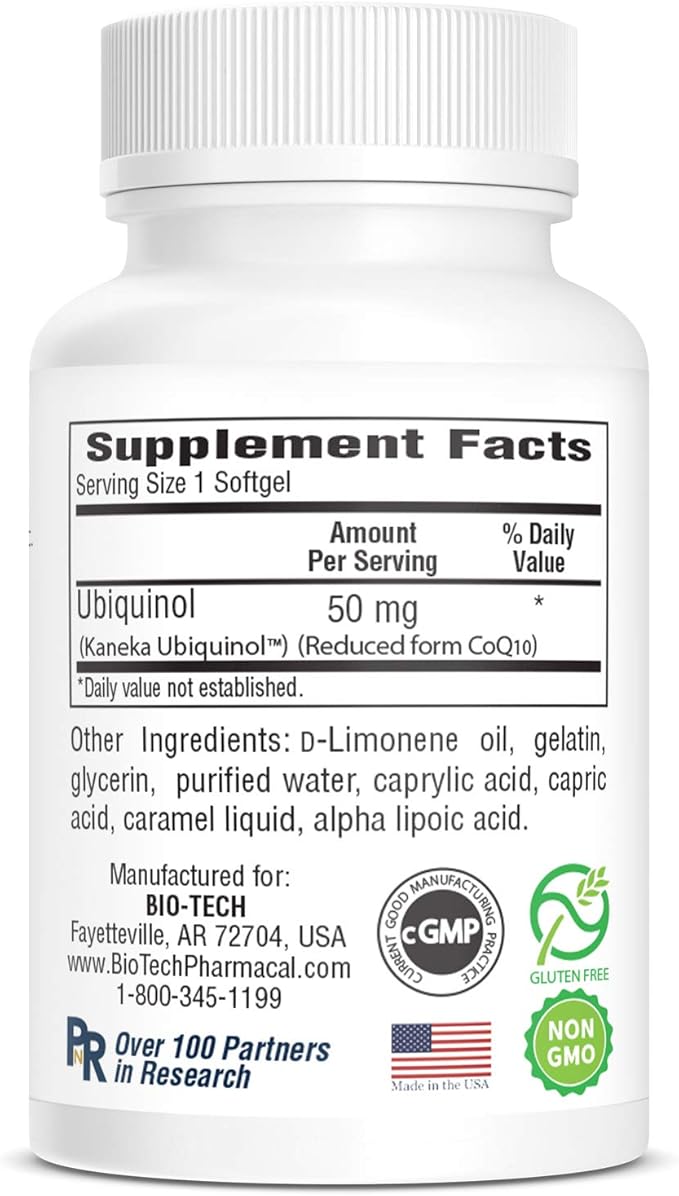 Bio-Tech Ubiquinol (CoQH-CF) 90 softgels
