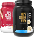 Maxler 100% Golden Whey Vanilla Ice Cream and Raspberry Cheesecake Bundle