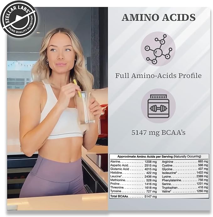 Stellar Labs Whey Protein Powder with BCAA's &amp Whey Isolate | Certified Low FODMAP Non GMO Gluten Free Soy Free Low Carb Keto with Stevia | All Natural Lean Post Workout Shakes | Vanilla