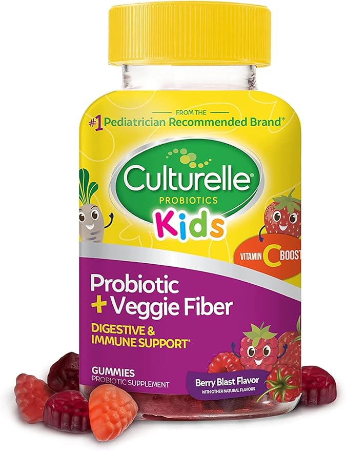 Culturelle Probiotic Gummies Bundle – Daily Probiotic Gummies for Men and Women + Daily Probiotic Gummies for Kids with Prebiotics and Vitamin C Boost Digestive + Immune Support Gluten Free