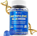 Men's Methylene Blue Gummies 7mg Methylene Blue for Humans Supplement w/NAC VIT B3 &amp L-Theanine Brain &amp Mitochondrial Support Enhances Energy Focus and Cognitive Sugar Free 60 Ct