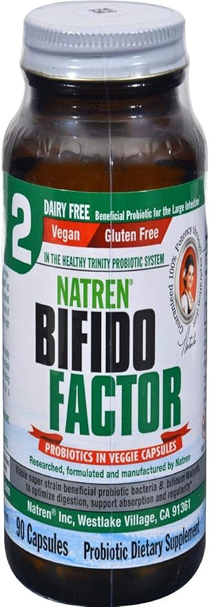 Natren Bifido Factor Dairy Free Capsules 90-Count