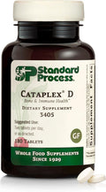 Standard Process Cataplex D - Supports Immune System Bone Strength &amp Bone Health - Aids Calcium Absorption - Contains Vitamin D and Antioxidant A - Gluten-Free Non-Dairy &amp Non-Soy - 180 Tabl