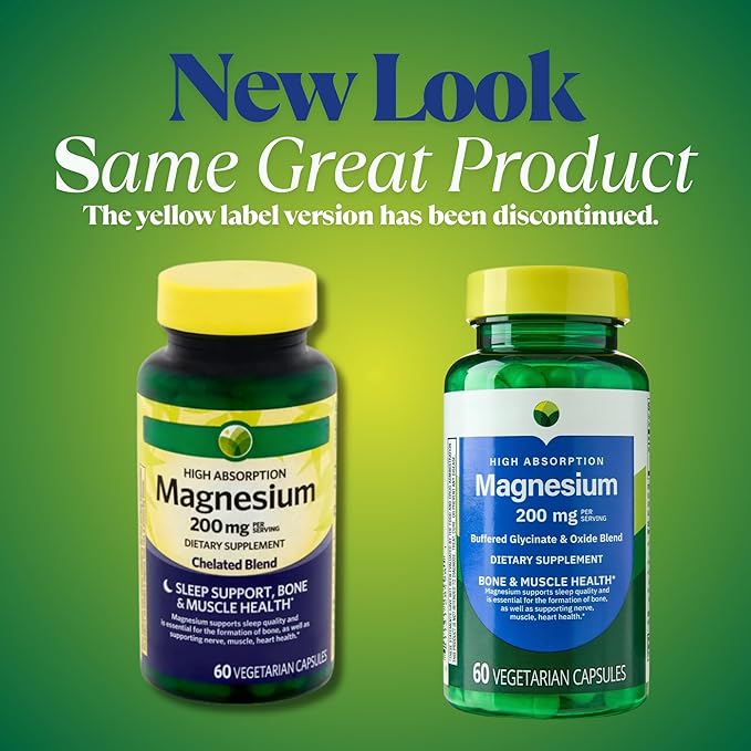 KP+ Magnesium 200 mg | Sleep Support | Bone &amp Muscle Health | 60 Vegetarian Capsules | Pack of 3