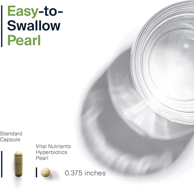 Hyperbiotics Vital Nutrients Pro-15 Prebiotics and Probiotics for Women and Men | 15 Science Backed Strains | Supports Occasional Constipation Diarrhea Gas &amp Bloating | 60 Vegan Time Release Pea