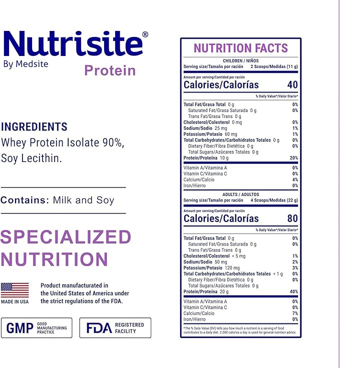 Nutrisite Whey Protein Isolate Powder 90% – Unflavored Protein Powder for Kids and Adults Zero Carb Gluten and Sucrose Free Easy to Mix Daily Nutrition 9.7 oz