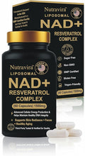 Liposomal NAD+ Resveratrol Complex 1500mg – Advanced Cellular Energy Anti-Aging DNA Repair Support High Absorption Liposomal Technology – 60 Capsules “3rd Party Tested – Eurofins”