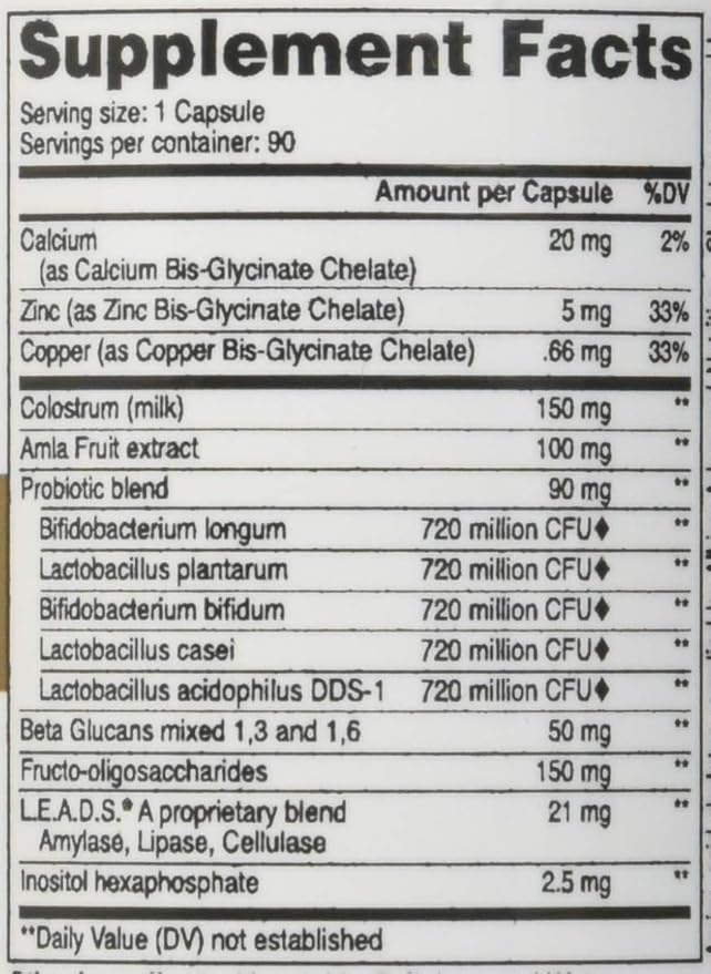 NWC Naturals Pro-Biotics Plus Natural Probiotics for Men Women and Kids Immune System Support Vegetarian Supplement Supports Good Digestive Health Probiotic and Prebiotic 90 Capsules