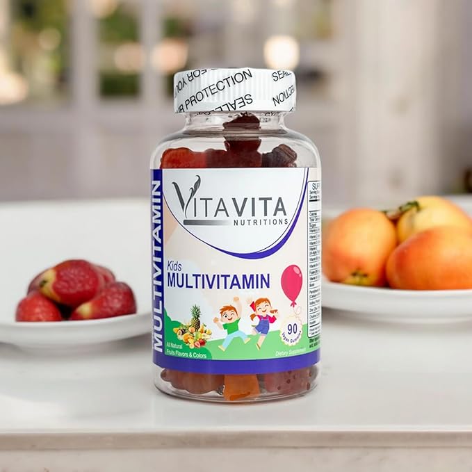 Kids Multivitamin 90 Gummies- Halal Certified Vegan Vegetarian Gluten Free