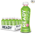 Ready® Clear Protein Water – 20g Whey Protein Isolate Zero Sugar Low-Calorie Sports Drink for Hydration &amp Recovery – Electrolytes Essential Amino Acids – Cotton Candy Grape 16.9 fl oz Bottles