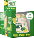 WILD SOCIETY - Clear Protein Powder + Electrolytes - 20g Clear Whey Protein Isolate Drink - Zero Sugar - 0g Lactose - Natural Ingredients - Travel Pack - 10x Singe Serves - Lemon Lime