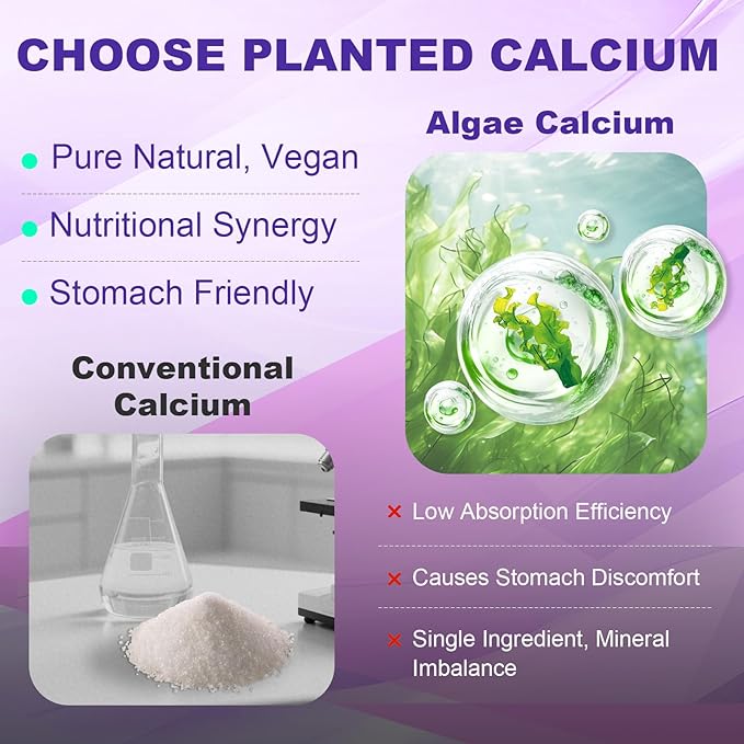 Calcium Citrate 1200mg with Vitamin D3 Gummies Chewable Algae Calcium Supplements for Women &amp Men Bone Muscle &amp Immune Support with Vitamin K2 Magnesium &amp Zinc Citrate Mango Flavor