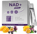 NAD+ Supplement Packets | 1000mg Liquid | Advanced Nicotinamide Riboside Trans-Resveratrol PQQ &amp Quercetin Complex for Cellular Energy &amp Healthy Aging Support - 2 Flavors (30 Count)