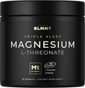 Triple Sleep Magnesium L-Threonate w. Apigenin Theanine &amp Magtein Magnesium L Threonate - High Absorption Magnesium Supplement Capsules for Men and Women Magnesium Powder Pills