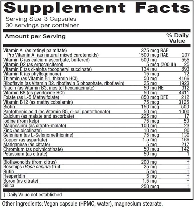 Vitanica Women's Symmetry High Potency Multivitamin and Mineral Vegan 90 Capsules