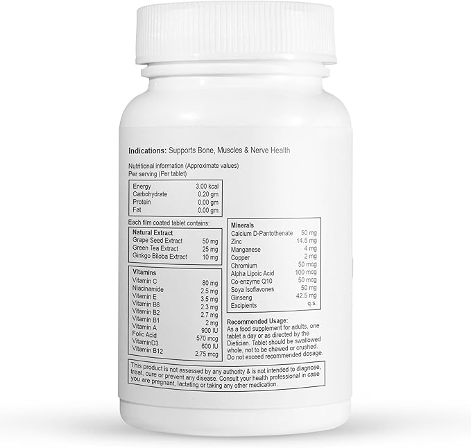 AMBROSIAL Women's Multivitamin Tablets for Womens (Pack of 1-120 Tablets)