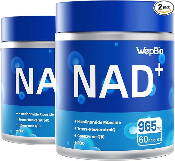 Upgraded NAD Supplement Liposomal Nicotinamide Riboside(NR 500mg) with CoQ10 PQQ and Resveratrol for Women and Men Supports Cellular Energy Vitality &amp Healthy Aging - 120 Capsules