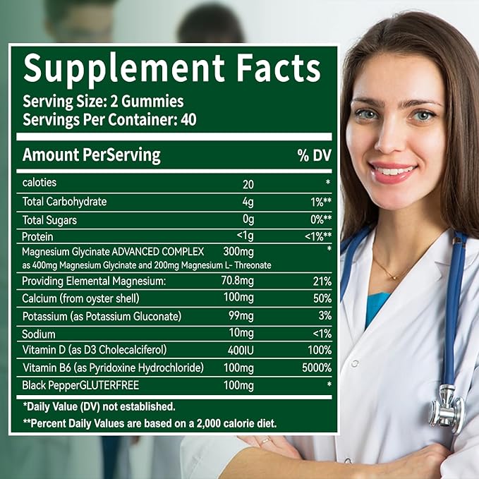 Magnesium Glycinate Gummies 400