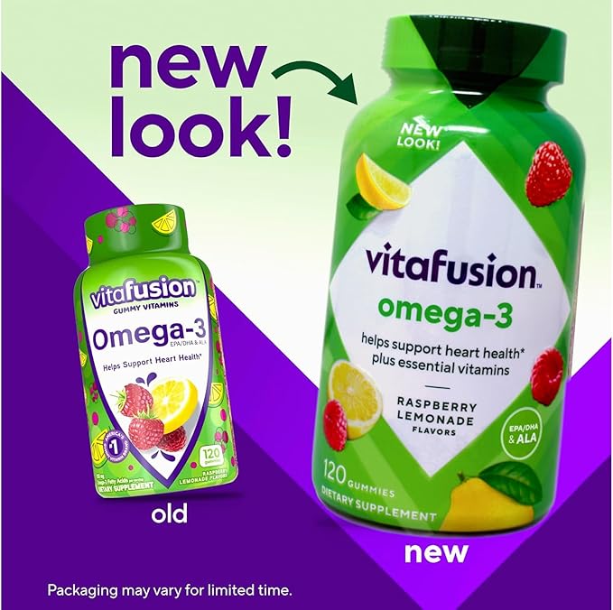 Vitafusion Omega-3 GTLvb Gummies - 120 Count (3 Pack) YzcrD