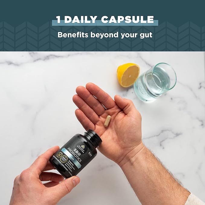 Ancient Nutrition Probiotics for Men SBO Probiotics Men's Once Daily 30 Ct for Healthy Digestion and Immune System Function Support 25 Billion CFUs* Per Serving